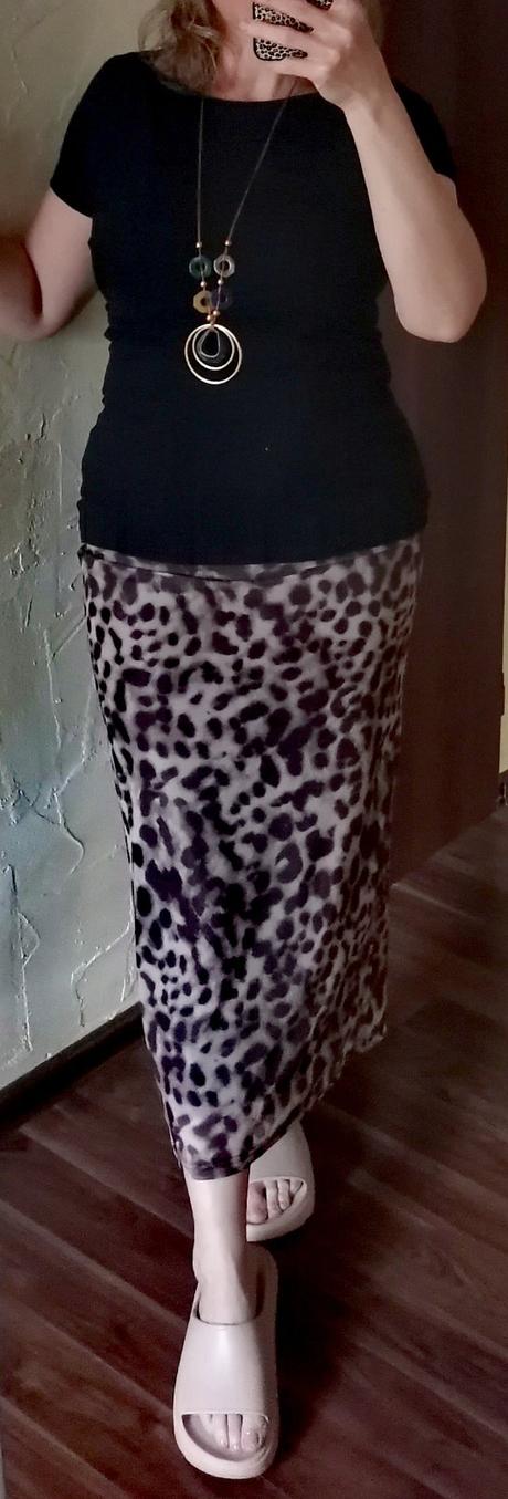 Leopardia sukňa, s
