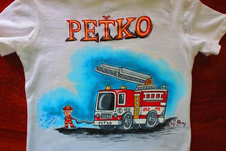 Ručne maľované tričko, 50 - 164