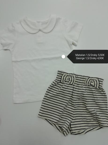 Pásikavé bavlnené kraťasy s mašličkami, george,92