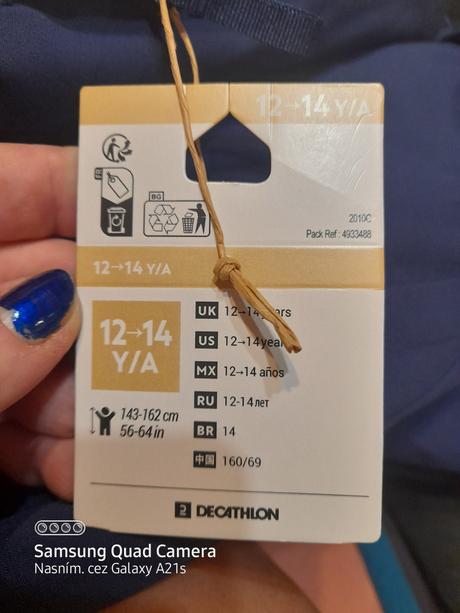 Detske nepremokave lyziarske oteplovaky v, wedze,164 / 170