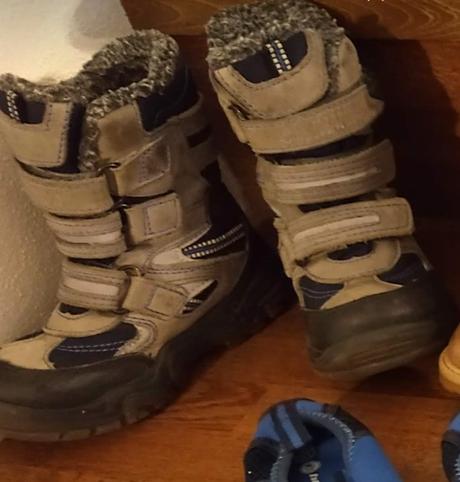 Teplé vysoké topánky veľ. 25, 25