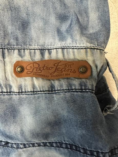 Denimový nohavicový overal zn. retro jeans oiginál, m