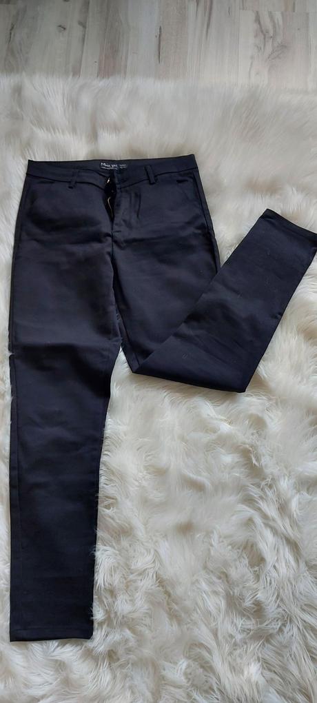 Tmavomodré elegantné nohavice, f&f,32 / m