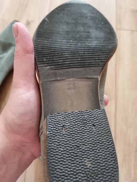 Sivé kožené prechodné čižmy, 36