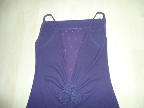 Fialove spoločenské šaty, m