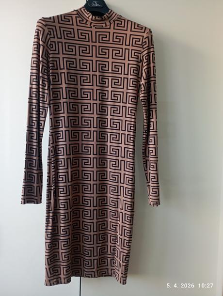 Hnedé šaty pre vyššiu postavu (už s poštovným), amisu,176