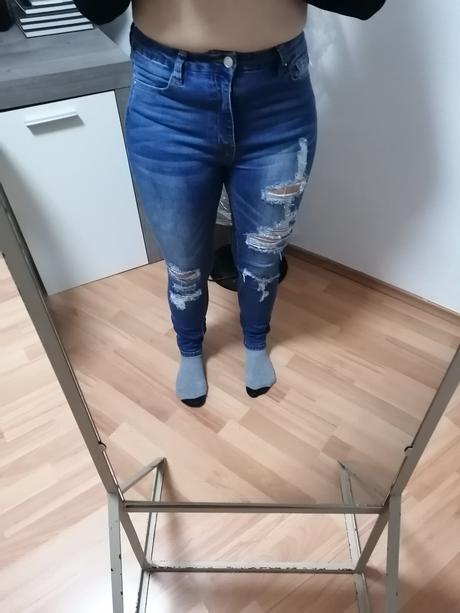 Džínsy s vysokým pásom, gate,m