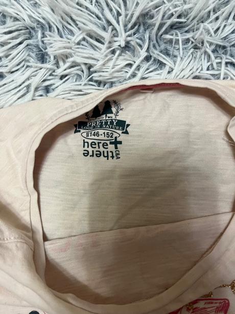 Dievčenský top s dlhým rukávom, c&a,152