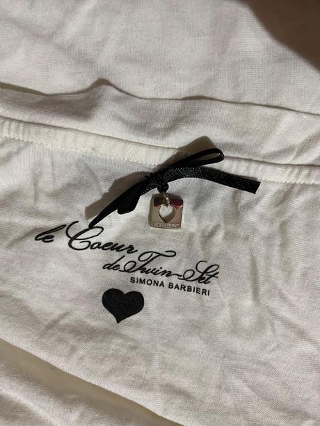 Tričko zo srdiečkami twinset, twinset,xs