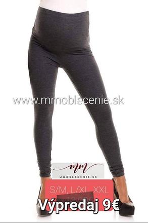 Tehotenské legíny šedé, m / s / xxl
