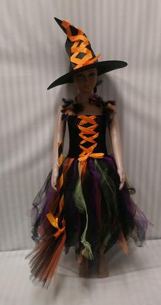 3dielny čarodejnica pestrofarebná, 10-12r, 140-152, 