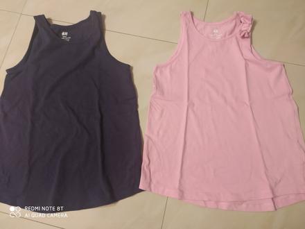 Letné tielka 2ks, h&m,134