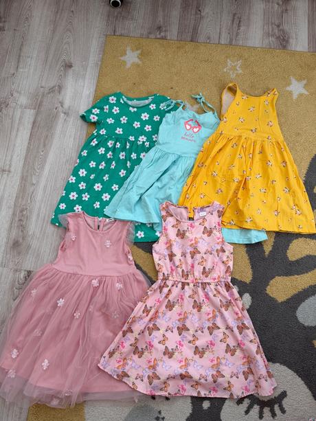 Šaty na leto 5ks, 128