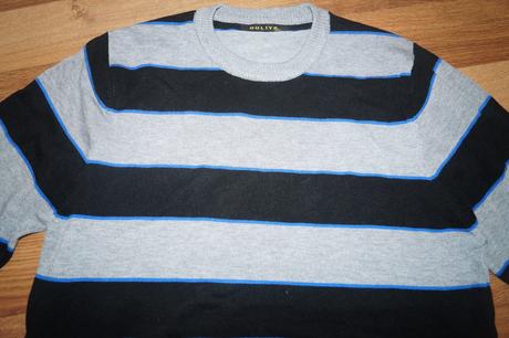 Pásikavý sveter, xl