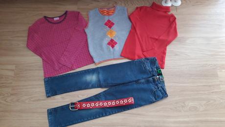 Balík oblečenia pre dievča veľ.122 vhodný do školy, 122–134