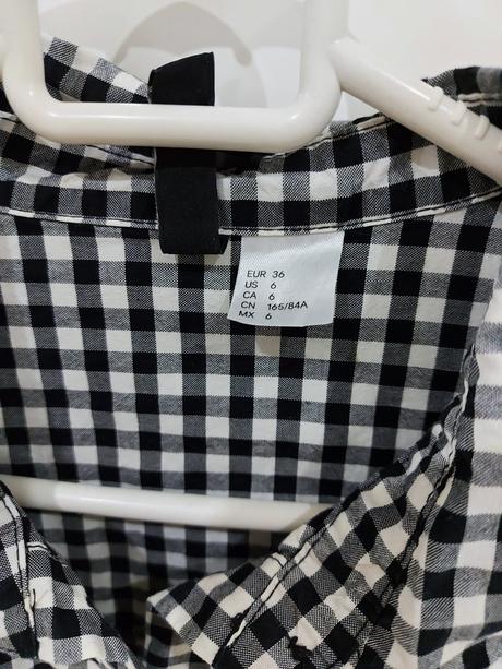 Dlhá košeľa s nášivkami, h&m,36