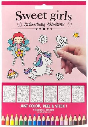 Vyfarbovacie nálepky 2 druhy,