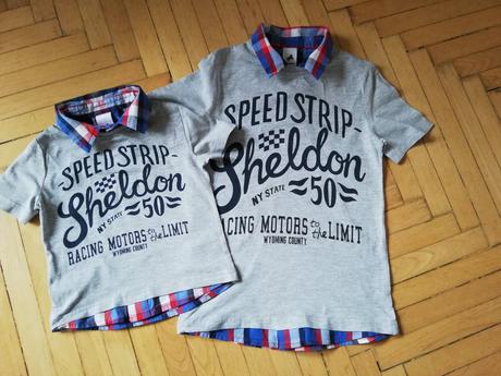 Súrodenecké tričká - chlapci veľ. 134 a 98, palomino,134