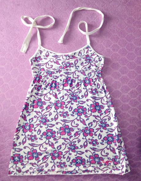 Biele šaty s kvetmi, m