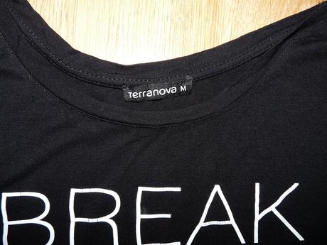 Tricko s napisom a krajkou, terranova,m