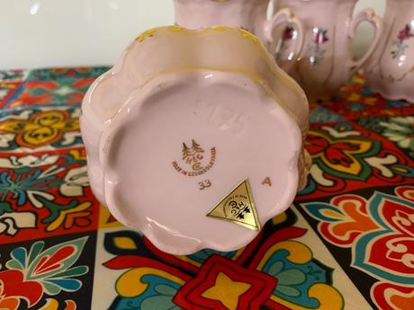 Ružový pohár porcelán, 