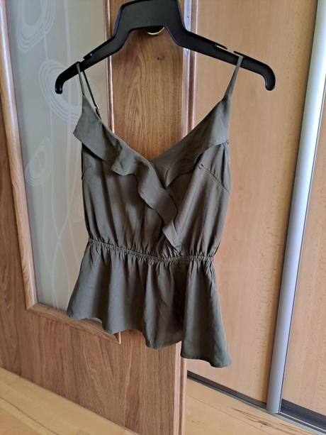 Tmavo zelena khaki bluzka letna/top, tally weijl,s