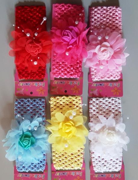 Čelenka s kvetom a ozdobami,