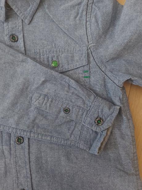 Frajerská košeľa - vzhľad jeans - top stav, 98