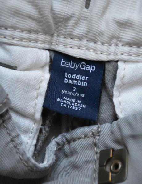 Šortky chlapčenské šedé, gap,98