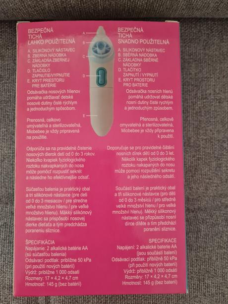 Odsavacka na sopliky, 