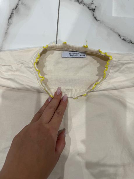 Krémové tričko 152, reserved,152