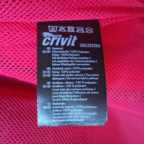 Cyklistická vetrovka, crivit,38