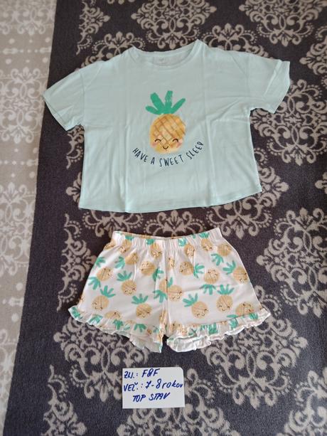 Dievčenské pyžamko zn.f&f veľ.7-8rokov, f&f,122