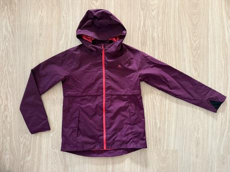 Prechodná vodeodolná dievčenská bunda quechua, quechua,164