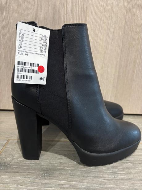 Dámske čižmy veľ 40, h&m,40