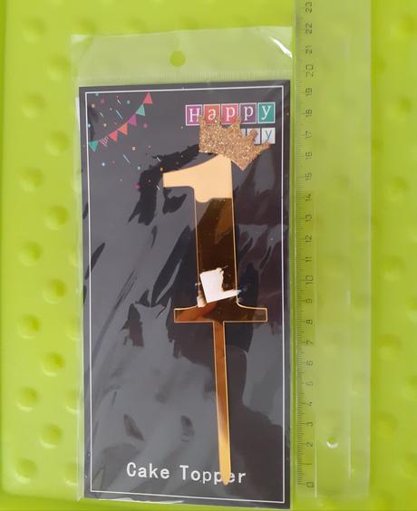 Balón 1, sviečky a zapichovačky na tortu,