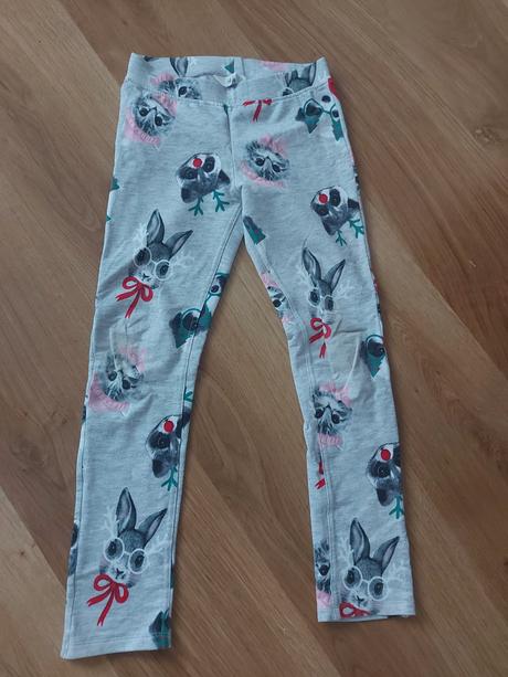 Vianočné leginky, h&m,134