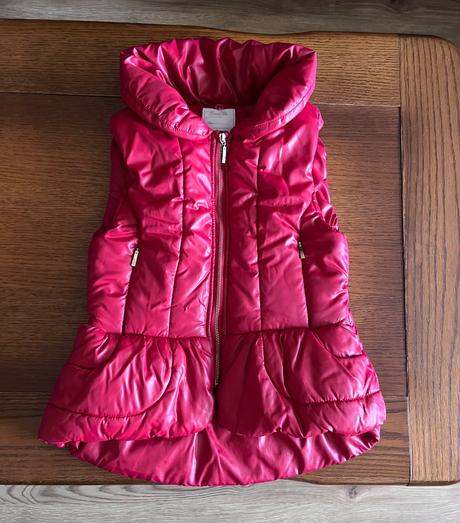 Prekrásna vesta mayoral s kožušinkovým golierom, mayoral,128