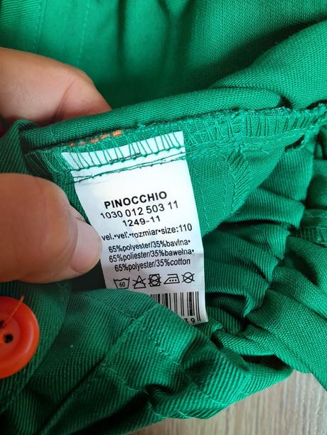 Montérky pinocchio,