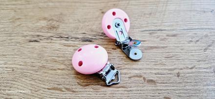 Zapínacia aplikácia - klip - svetlo ružový, 