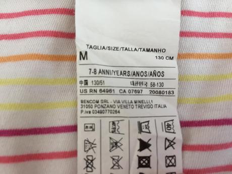 Kvalitné tričko zn. benetton, 7-8 r., benetton,128