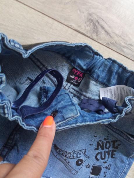 Dievčenské džínsové šortky so strapcami (7-8 r.), 128