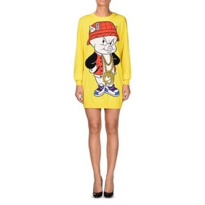 Moschino original luxusny dlhy sveter/saty, moschino,m