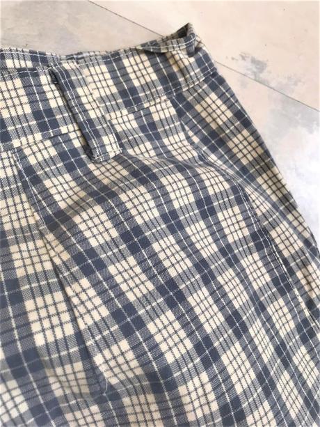 Kockované 7/8 nohavice, 38