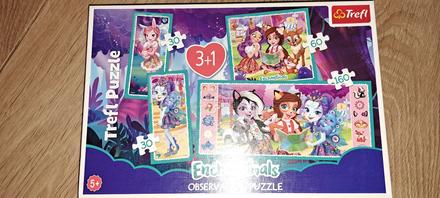 Trefl puzzle enchantimals 3+1, 