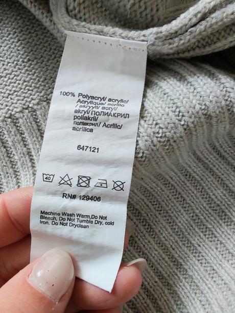 Dlhý tenší úpletový rolák, 38