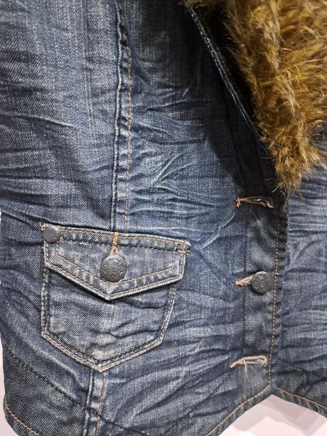 Dámska riflova vesta, m