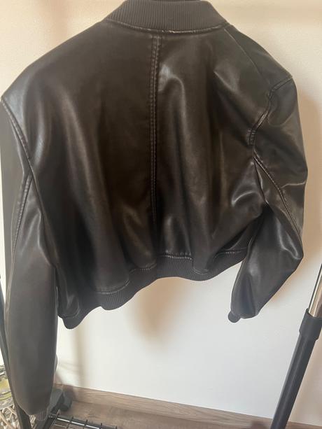 Štýlová zara koženkova bunda, zara,m