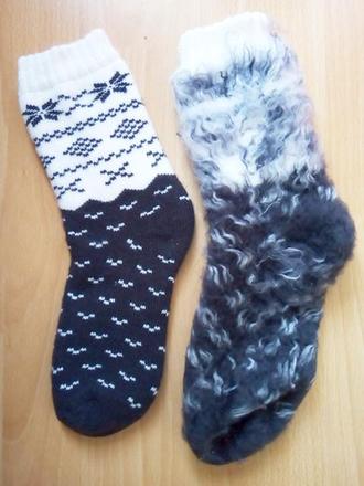 Zateplené ponožky s pružným patentom 37/40,