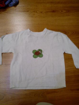 Dievčenské tričko so štvorlístkom a lienkou , 122